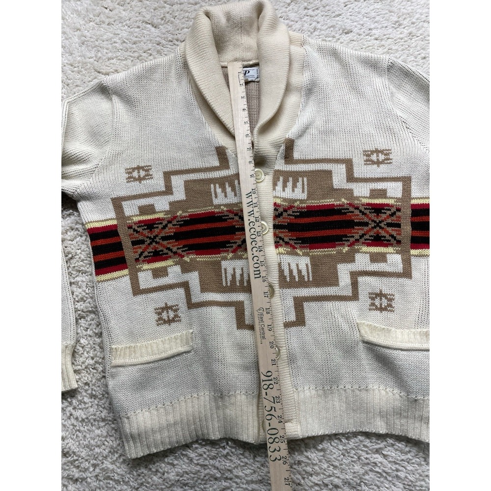 Vintage KP Collection Aztec Cardigan Sweater Men's XL EUC - Picture 6 of 9